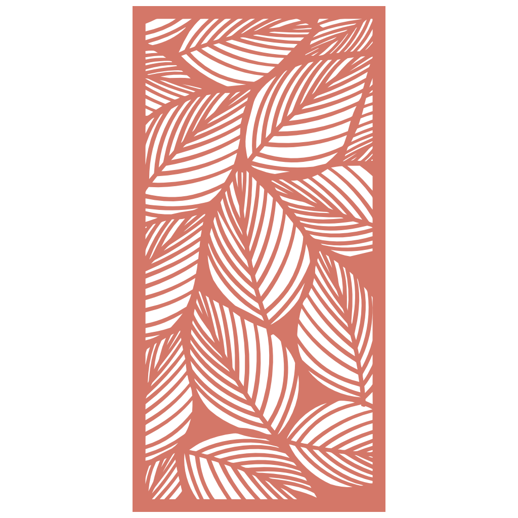 Panel decorativo floral modular para paredes interiores. Diseño elegante con hojas y flores, ideal para decoración moderna y natural.
