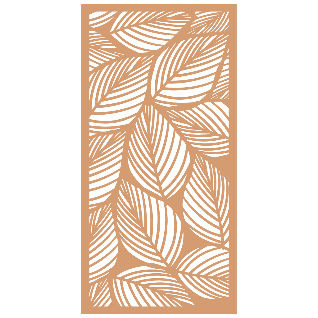 Panel decorativo floral modular para paredes interiores. Diseño elegante con hojas y flores, ideal para decoración moderna y natural.
