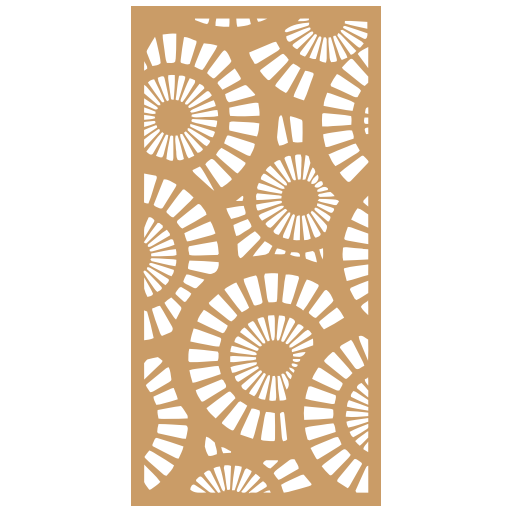 Panel ornamental modular geométrico para diseño de interiores elegantes