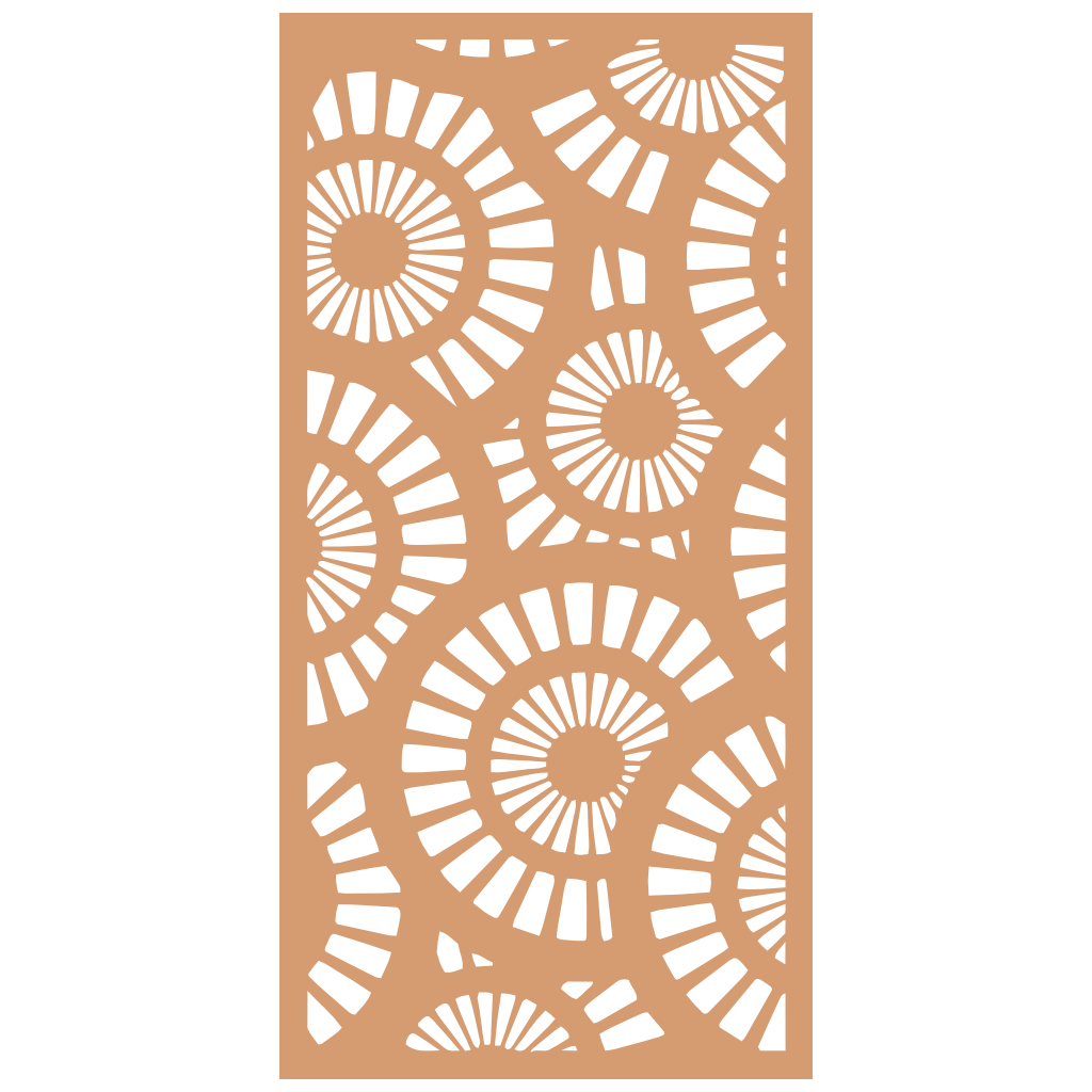 Panel ornamental modular geométrico para diseño de interiores elegantes