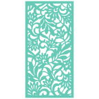 Panel decorativo geométrico modular instalado en pared moderna