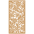 Panel decorativo geométrico modular instalado en pared moderna