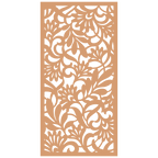 Panel decorativo geométrico modular instalado en pared moderna