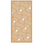 Panel ornamental modular geométrico de madera para decoración de pared interior