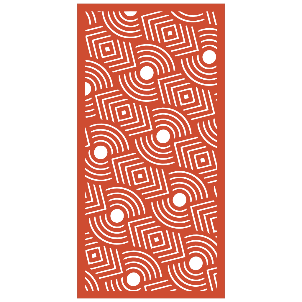 Panel ornamental modular geométrico de madera para decoración de pared interior