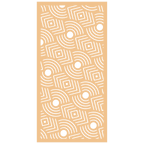 Panel ornamental modular geométrico de madera para decoración de pared interior