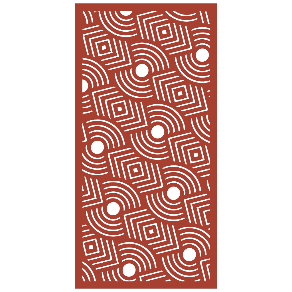 Panel ornamental modular geométrico de madera para decoración de pared interior