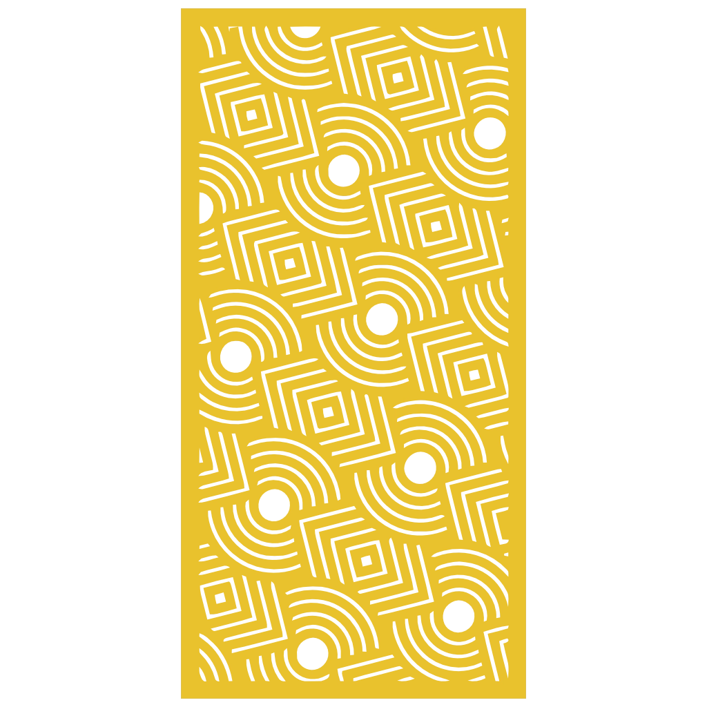 Panel ornamental modular geométrico de madera para decoración de pared interior