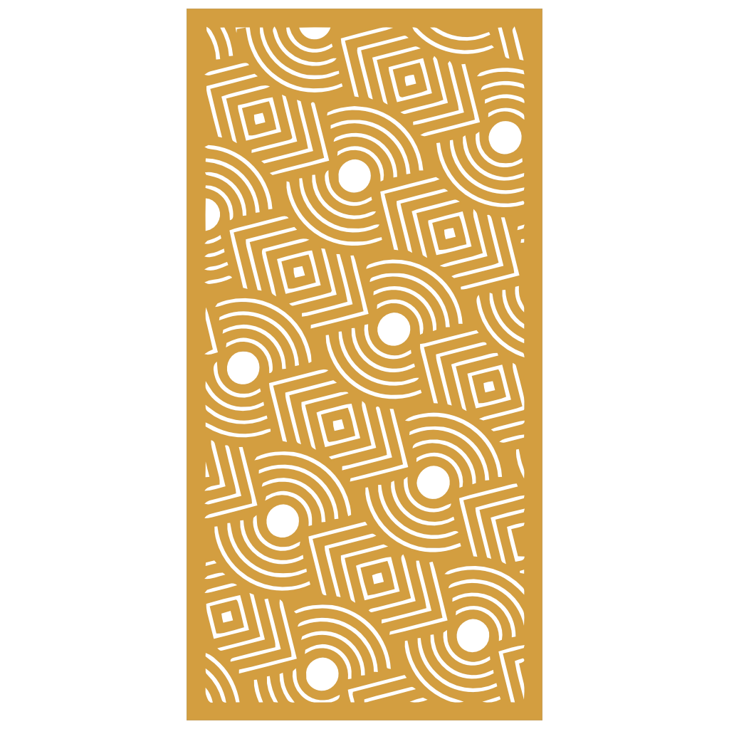 Panel ornamental modular geométrico de madera para decoración de pared interior