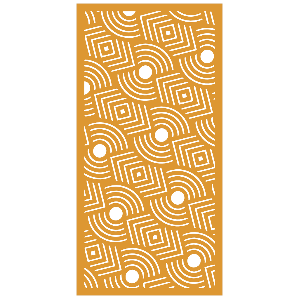 Panel ornamental modular geométrico de madera para decoración de pared interior