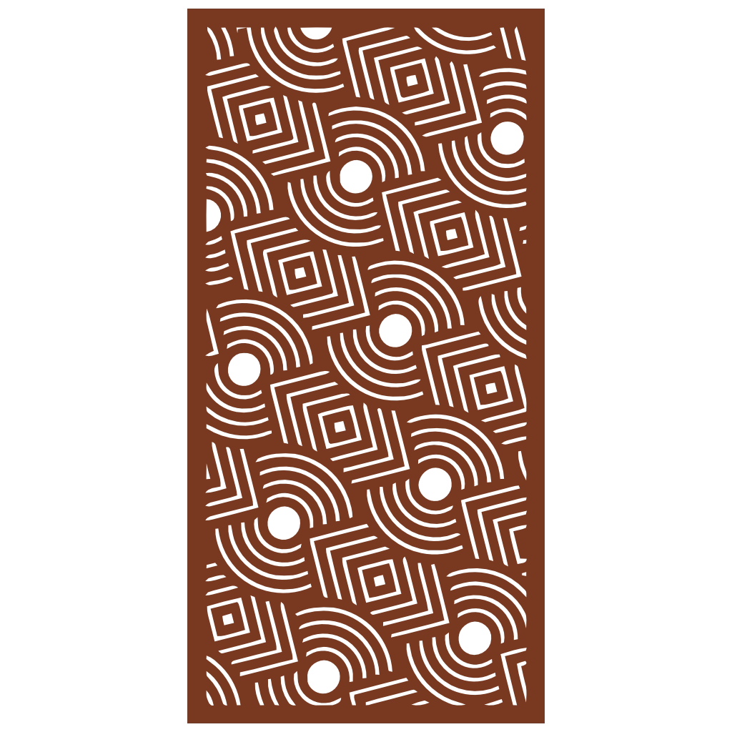 Panel ornamental modular geométrico de madera para decoración de pared interior