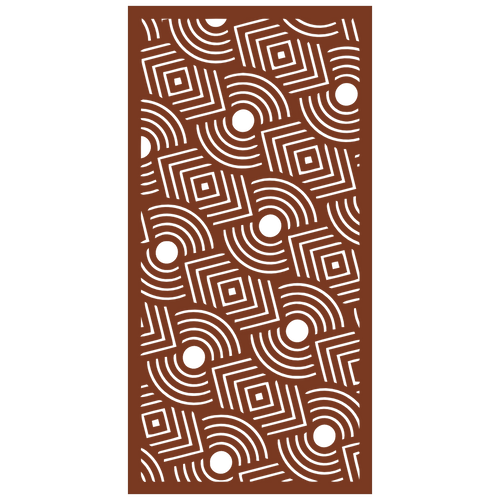 Panel ornamental modular geométrico de madera para decoración de pared interior