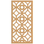 Composición mural con paneles geométricos modulares de diseño moderno