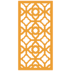 Composición mural con paneles geométricos modulares de diseño moderno