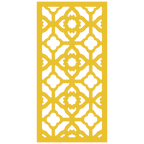 Composición mural con paneles geométricos modulares de diseño moderno