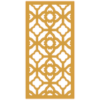 Composición mural con paneles geométricos modulares de diseño moderno