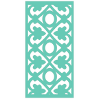 Detalle de panel ornamental geométrico con diseño modular en relieve