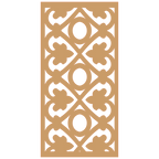 Detalle de panel ornamental geométrico con diseño modular en relieve