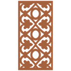 Detalle de panel ornamental geométrico con diseño modular en relieve