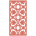 Detalle de panel ornamental geométrico con diseño modular en relieve