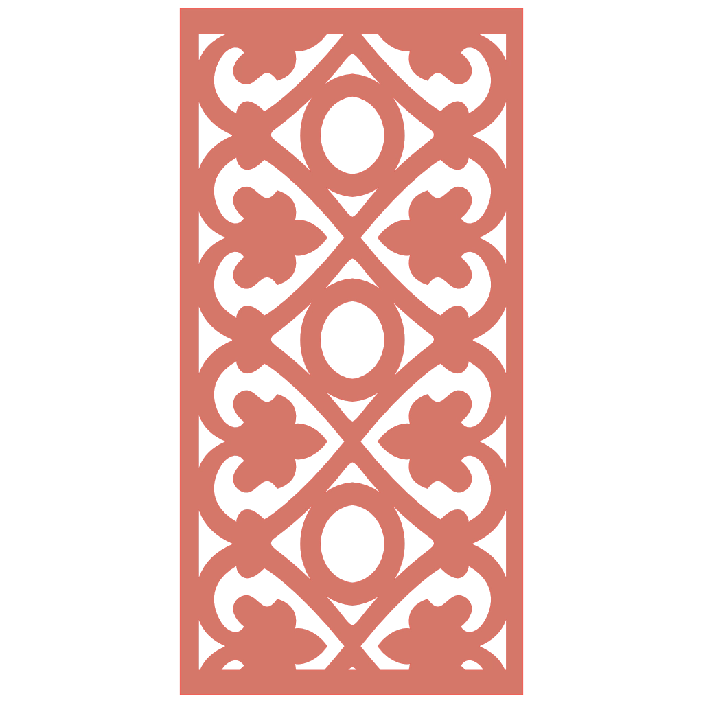 Detalle de panel ornamental geométrico con diseño modular en relieve