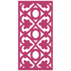 Detalle de panel ornamental geométrico con diseño modular en relieve