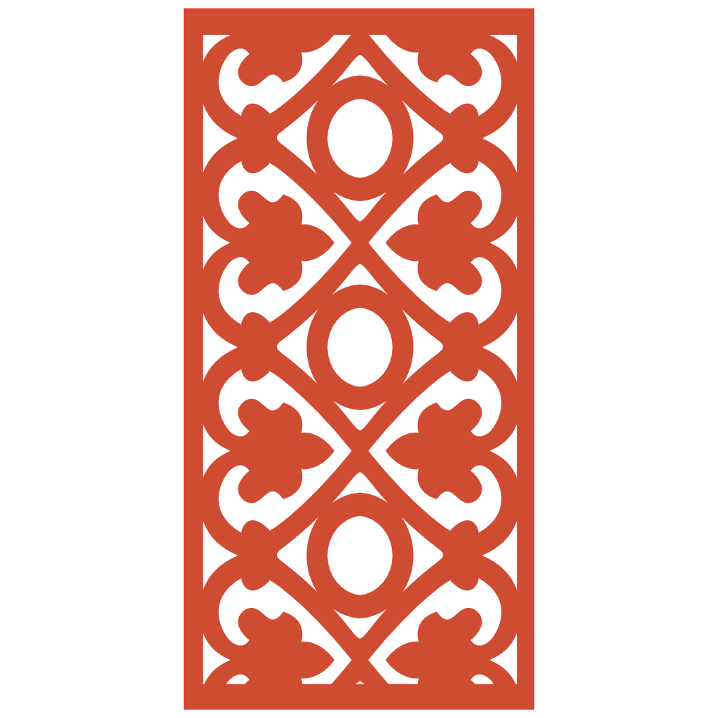 Detalle de panel ornamental geométrico con diseño modular en relieve