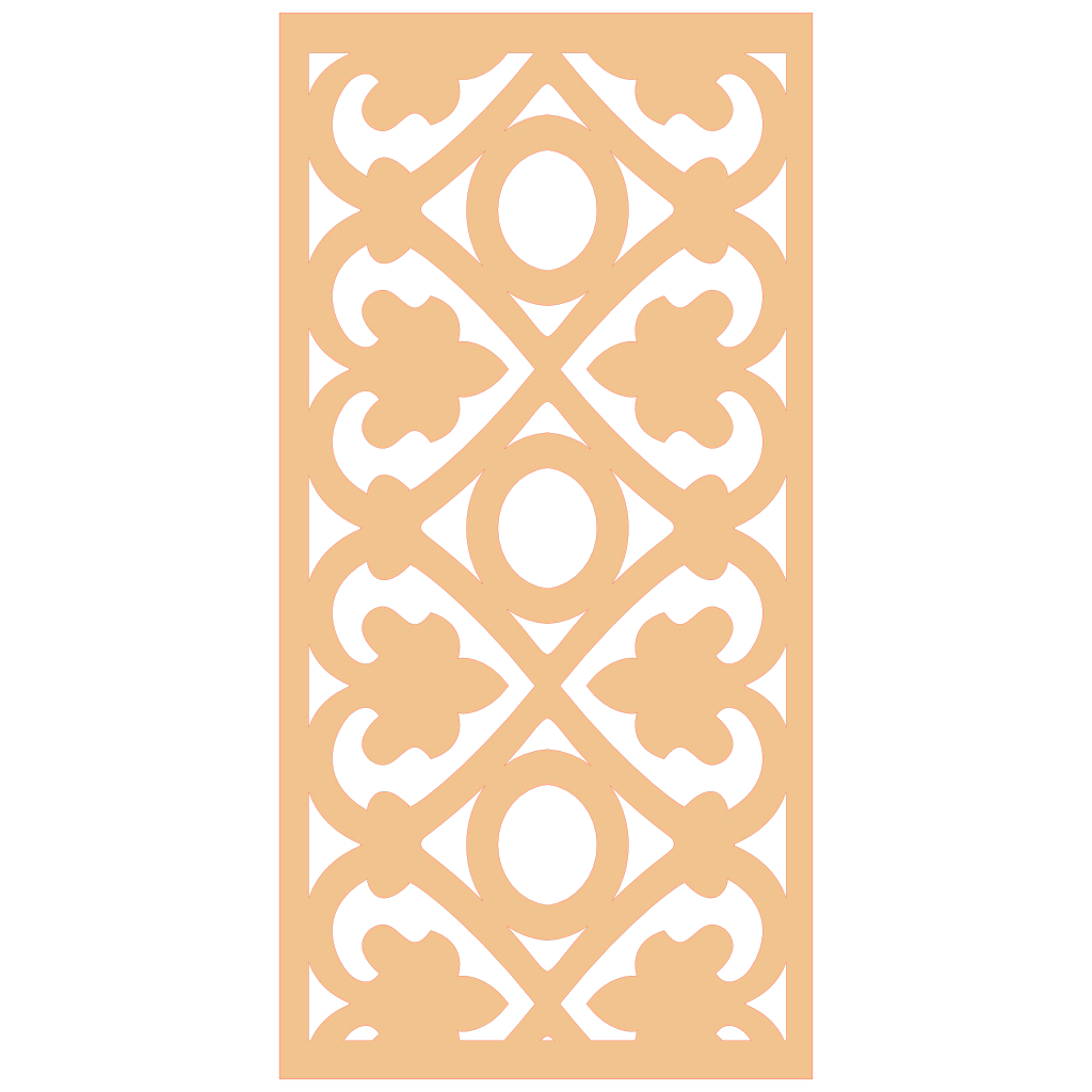 Detalle de panel ornamental geométrico con diseño modular en relieve