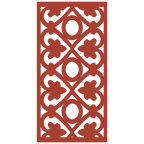 Detalle de panel ornamental geométrico con diseño modular en relieve