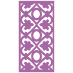 Detalle de panel ornamental geométrico con diseño modular en relieve