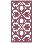 Detalle de panel ornamental geométrico con diseño modular en relieve