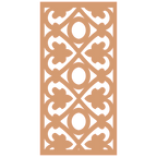 Detalle de panel ornamental geométrico con diseño modular en relieve