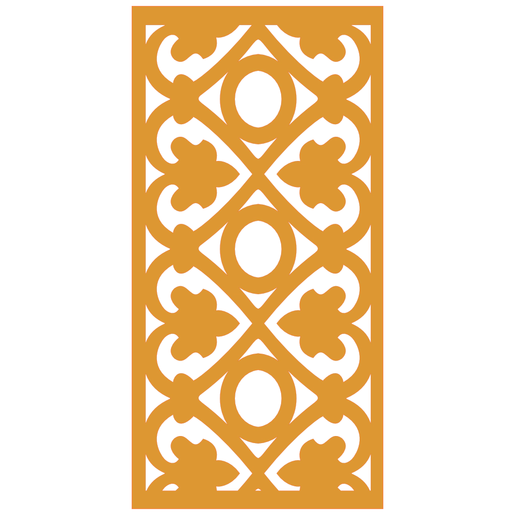 Detalle de panel ornamental geométrico con diseño modular en relieve