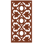 Detalle de panel ornamental geométrico con diseño modular en relieve