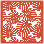 Panel mural decorativo tropical para interior moderno