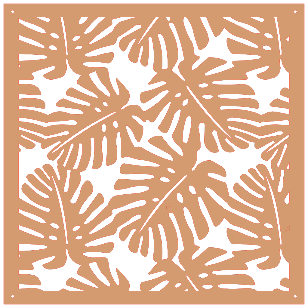 Panel mural decorativo tropical para interior moderno