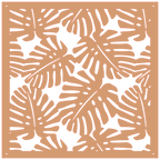 Panel mural decorativo tropical para interior moderno