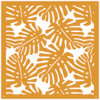 Panel mural decorativo tropical para interior moderno