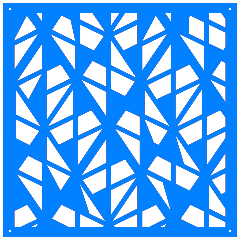 Panel ornamental geométrico para decoración interior