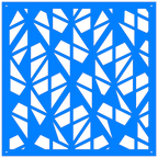 Panel ornamental geométrico para decoración interior