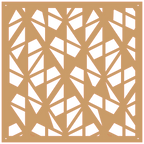 Panel ornamental geométrico para decoración interior