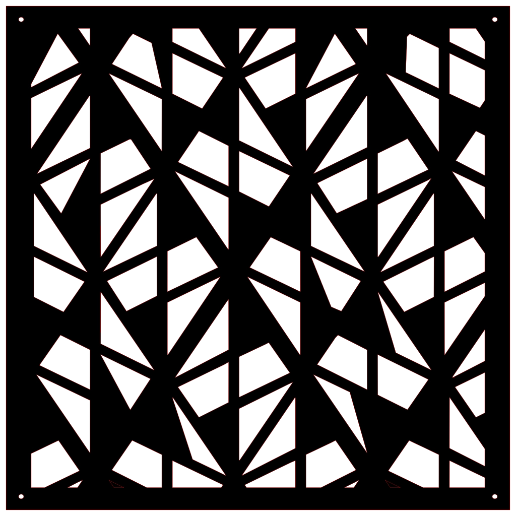 Diseño geométrico abstracto en panel decorativo de pared