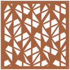 Diseño geométrico abstracto en panel decorativo de pared