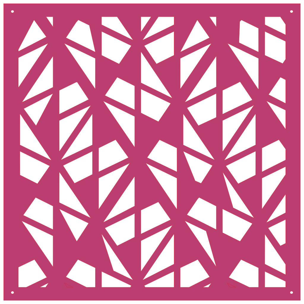 Diseño geométrico abstracto en panel decorativo de pared