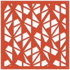 Diseño geométrico abstracto en panel decorativo de pared