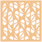 Diseño geométrico abstracto en panel decorativo de pared
