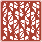 Diseño geométrico abstracto en panel decorativo de pared