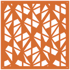 Diseño geométrico abstracto en panel decorativo de pared