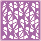 Diseño geométrico abstracto en panel decorativo de pared