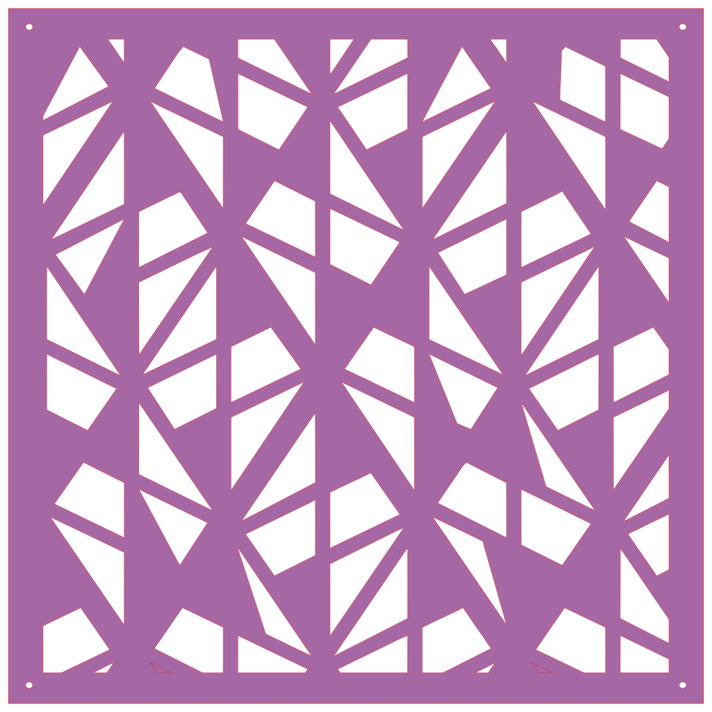 Diseño geométrico abstracto en panel decorativo de pared